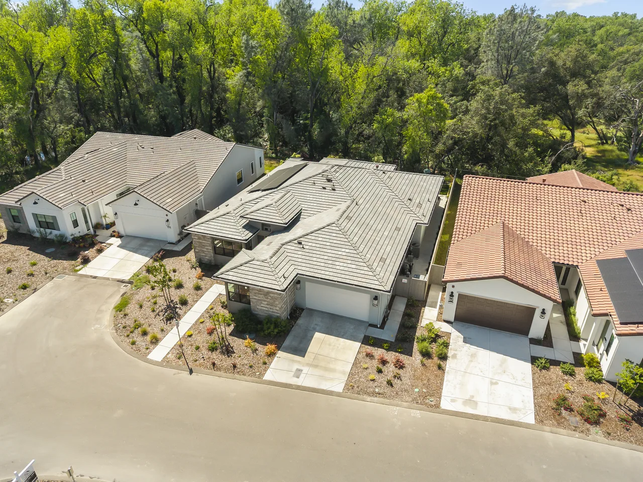 Drone aerial of Granite Bay estate